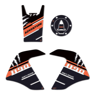 KIT ADESIVI GEL 3D PROTEZIONI SERBATOIO compatibili per MOTO KTM 1190 ADVENTURE