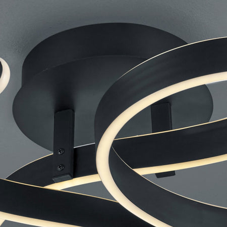 Plafoniera Trio Lighting FRANCIS 40W LED 6000LM 3000°K dimmerabile metallo lampada soffitto interno