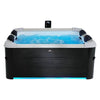 Piscina idromassaggio mspa f os063w oslo rigida con wifi noce scuro