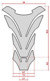 PARASERBATOIO ADESIVI 3D SUZUKI PROTEZIONE SERBATOIO MOTO GSXR GSX-R TRASPARENTE