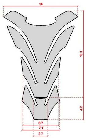 PARASERBATOIO ADESIVI 3D SUZUKI PROTEZIONE SERBATOIO MOTO GSXR GSX-R TRASPARENTE