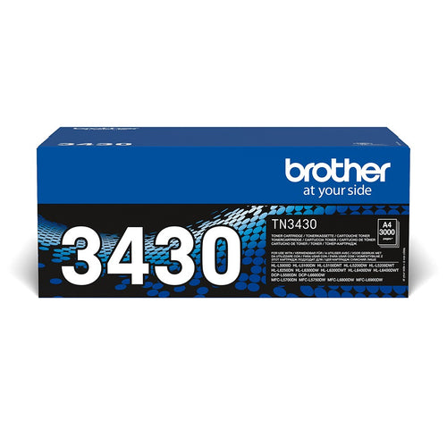 Toner Nero ORIGINALE Brother TN-3430 da 3.000 Pag. PER HL-L5000/5100/5200 MFC-L5700