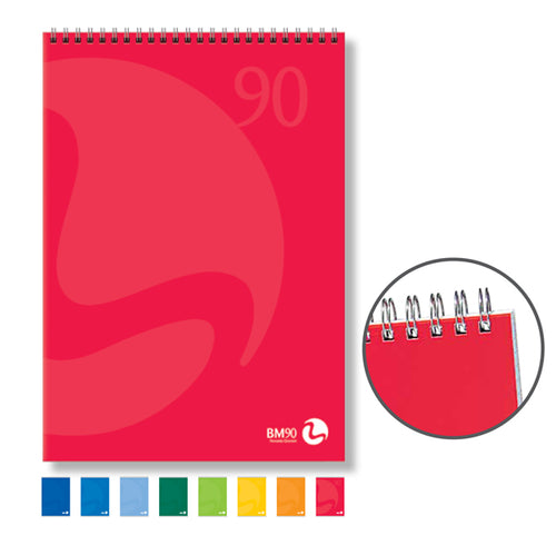 Blocco Notes Spiralato Lato Corto 150X210Mm 90Gr 50Fg 5Mm Color Bm