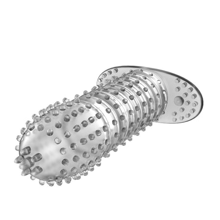 Penis sleeve prolunga fallica per il pene super elastica e trasparente con stimolatori