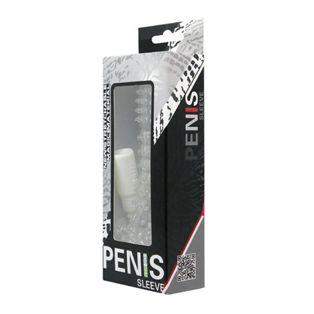 Penis sleeve prolunga fallica per il pene super elastica e trasparente con stimolatori