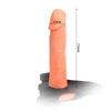 Strap on dildo indossabile cavo morbido da uomo per lui vibrante con vibrazione cm 18 x 4