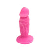 Mini dildo realistico anal plug anale vaginale rosa 11 cm con ventosa
