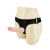 Strap on da donna dildo indossabile pieno non vibrante con mutandina regolabile