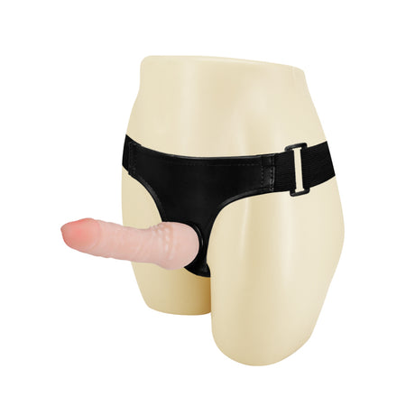 Strap on da donna dildo indossabile pieno non vibrante con mutandina regolabile