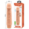 BAILE VIBRATORE REALISTICO ANALE VAGINALE ECONOMICO IN MORBIDO TPR 19,5 CM