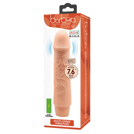 BAILE VIBRATORE REALISTICO ANALE VAGINALE ECONOMICO IN MORBIDO TPR 19,5 CM