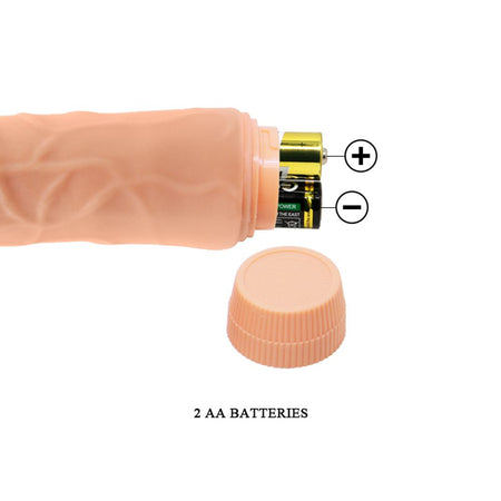 BAILE VIBRATORE REALISTICO ANALE VAGINALE ECONOMICO IN MORBIDO TPR 19,5 CM