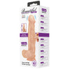 Vibratore dildo realistico pelle scorrevole rosa carne con telecomando e testicoli