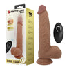 Fallo vibrante dildo realistico vibratore con spinta up & down telecomando wireless 21 cm