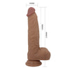 Fallo vibrante dildo realistico vibratore con spinta up & down telecomando wireless 21 cm