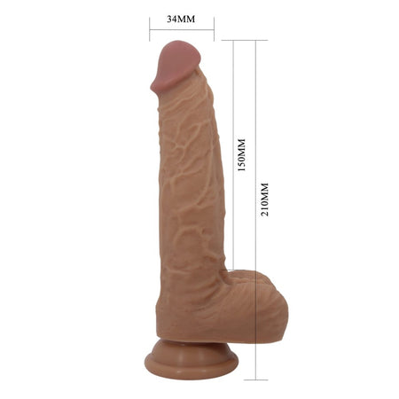 Fallo vibrante dildo realistico vibratore con spinta up & down telecomando wireless 21 cm