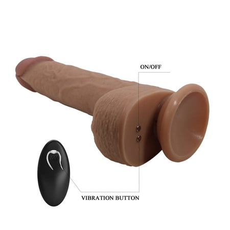 Fallo vibrante dildo realistico vibratore con spinta up & down telecomando wireless 22,6 cm