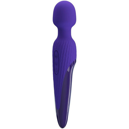 Pretty love massaggiatore in silicone viola auto riscaldante ricaricabile USB