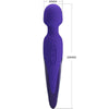 Pretty love massaggiatore in silicone viola auto riscaldante ricaricabile USB