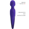 Pretty love massaggiatore in silicone viola auto riscaldante ricaricabile USB