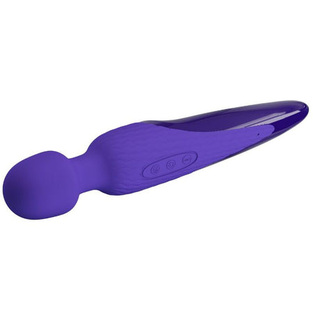 Pretty love massaggiatore in silicone viola auto riscaldante ricaricabile USB