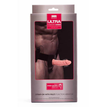 FALLO REALISTICO INDOSSABILE CAVO PER LUI STRAP ON DA UOMO VIBRANTE VIBRATORE IN MORBIDO TPR mm 155 X 42