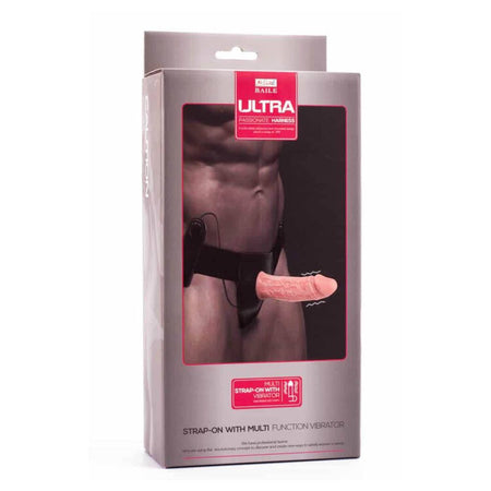 FALLO REALISTICO INDOSSABILE CAVO PER LUI STRAP ON DA UOMO VIBRANTE VIBRATORE IN MORBIDO TPR mm 155 X 42