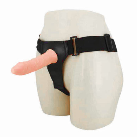 FALLO REALISTICO INDOSSABILE CAVO PER LUI STRAP ON DA UOMO VIBRANTE VIBRATORE IN MORBIDO TPR mm 155 X 42