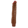 Vibratore dildo realistico anale vaginale vibrante marrone 260 mm