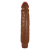 Vibratore dildo realistico anale vaginale vibrante marrone 260 mm