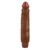 Vibratore dildo realistico anale vaginale vibrante marrone 260 mm