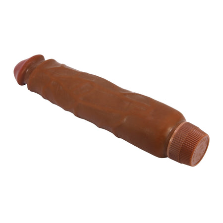 Vibratore dildo realistico anale vaginale vibrante marrone 260 mm