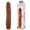 Vibratore dildo realistico anale vaginale vibrante marrone 240 mm