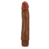Vibratore dildo realistico anale vaginale vibrante marrone 240 mm