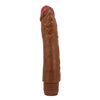 Vibratore dildo realistico anale vaginale vibrante marrone 240 mm
