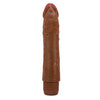 Vibratore dildo realistico anale vaginale vibrante marrone 240 mm