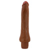 Vibratore dildo realistico anale vaginale vibrante marrone 250 mm