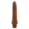 Vibratore dildo realistico anale vaginale vibrante marrone 250 mm