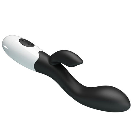 Pretty Love Brighty vibratore rabbit in silicone nero silenzioso 30 funzioni cm 20 x 3