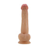 PRETTY LOVE dildo realistico morbido con ventosa e pelle scorrevole rosa carne 22 cm