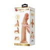 PRETTY LOVE dildo realistico vertebrato con ventosa e pelle scorrevole rosa carne 25 cm