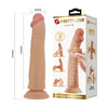 PRETTY LOVE dildo realistico vertebrato con ventosa e pelle scorrevole rosa carne 25 cm