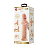 PRETTY LOVE dildo realistico vertebrato con ventosa e pelle scorrevole rosa carne 21 cm