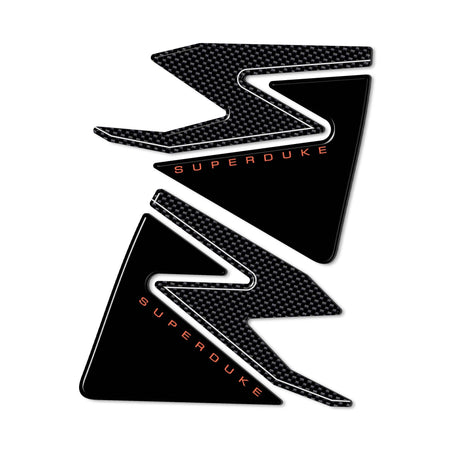 Adesivi 3D Protezioni Laterali Serbatoio compatibili con Ktm Superduke 990 1290