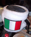 POLSINO in SPUGNA BIANCO per SERBATOIO Olio FRENI MOTO Italiana TRICOLORE ITALIA
