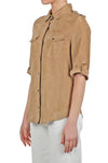SALVATORE SANTORO Salvatore Santoro - Giubbotto di pelle - 430403 - Beige da donna