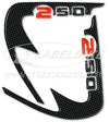 2 ADESIVI in GEL 3D PROTEZIONE SPIGOLI compatibili per scooter kymco XCITING 250