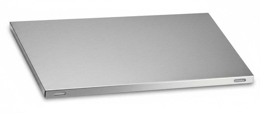 Piano aggiuntivo LISCIO per scaffalatura in acciaio inox a ganci cm. 60x60