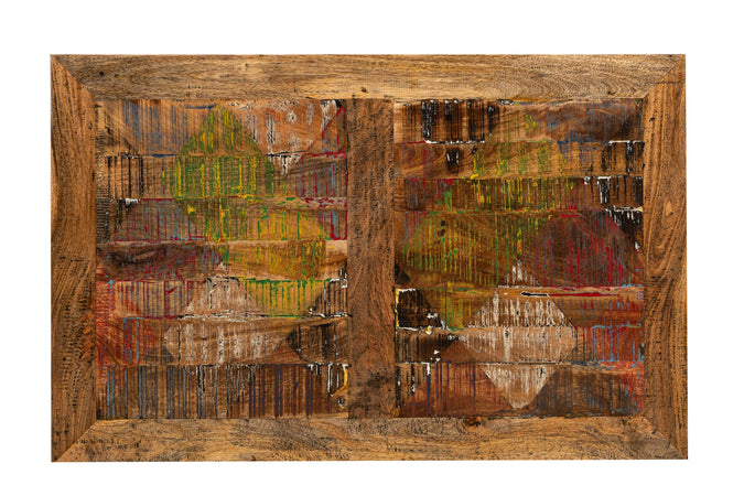 Biscottini Biscottini Tavolo Scrivania 140x90x78 Legno Massello Recupero Country Shabby