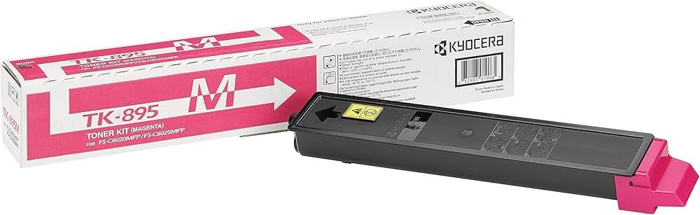 KYOCERA TK-895M Toner ORIGINALE magenta per FS-C8X20/8X25MFP da 6.000 pagine (ISO/IEC 19798)